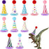Mini Party Hats for Stuffed Animals Figures Cute Cake Cone Birthday Party Hats with Pom Poms Tiny Party Hats