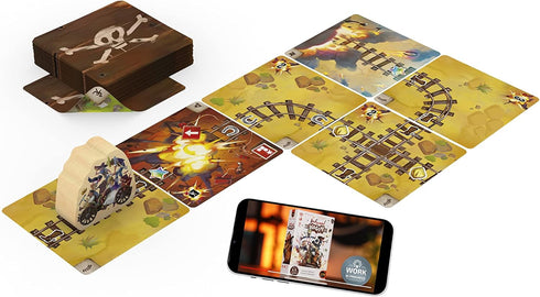 7+, 2-5 7 IELLO: Infernal Wagon - Quick Party Game, Complete Pre-Established Objectives to Prove Your Team Skill