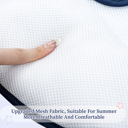 2 1 Pea Pod Baby Car Seat Head Support for Newborn, in Infant Car Seat Head Body Support for Boys Extra Soft Breathable