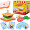 Wooden Sandwich Stacking Toys, Montessori Toys for Toddlers Kitchen Play Food Educational