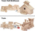 Kraftic Woodworking Building Kit | 2 Educational DIY Carpentry Projects for Kids and Adults | Build a Town Hall