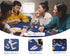 Card Table Cover, Mahjong Table Cover - Machine Washable Felt Game Tablecloth for Poker, Mahjong, Bridge (Blue)