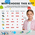 Verowit 6-in-1 8-12, 9 10 11 13 14 Set: STEM Home Lab Science Kit for Kids Age Boys & Girls Year Old Educational