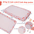 52'' 28'' Christmas Crib Sheet, Fitted Crib Sheet with Santa Claus, Christmas Stocking, Snowflake, Measuring x to fit