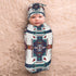 Western Aztec babay Stuff Newborn Baby Swaddle Blanket Native Southwest Sleep Sack Wrap Blanket Soft Stretchy with Beanie Hat Sets for Infant Boy Girl Gifts