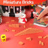 Mini Bricks Tiny Bricks for Landscaping, 1/35 Scale (200 Pcs) - Realistic Fake Miniature Bricks for Dollhouse Garden