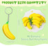Jexine 40 Pack Banana Keychains Stretchy Fidget Toys for Birthday Party Favors School Supplies