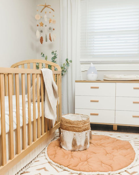 Handcrafted Willow Leaf Ceiling Decor for Nursery - Earthy Tones