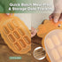 haakaa Silicone Nibble Freezer Tray, Breastmilk Teething Popsicle Mold and Baby Food Maker, BPA Free - Apricot