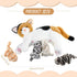Nurturing Cat Stuffed Animal with Plush Kittens, Mommy Cat with 4 Baby Cats for Birthday Party Favors Gifts