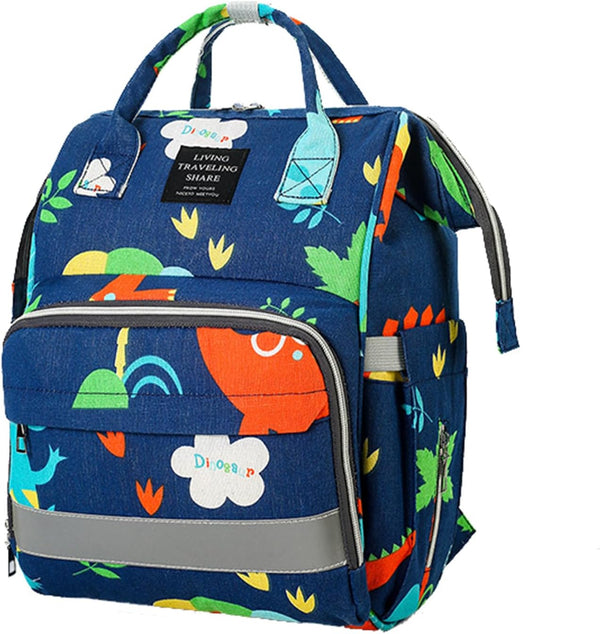 Ybberik Diaper Bag Backpack, Multifunction Waterproof Diaper Changing Bag with Insulated Pockets, Stroller