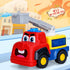 18+ Months/1-3 FS Interactive Talking Fire Truck Toy - Bump & Go Toddler Toy for Years, Realistic Sirens/Lights
