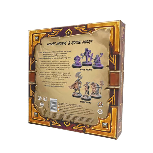Adventures & Academia: Arcane & Might Role Playing Miniatures Compatible with 5E