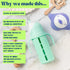 Set 2 8 oz Tabor Place of - Glass Sippy Cup for Toddlers - The Luca | Spill-Proof | Silicone Straw | Mint Green