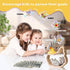 Wooden Chicken Piggy Bank for Kids, Unbreakable Easter Pullet Coin Chicken Bank for Kids with Sticker, Wooden Cashbox
