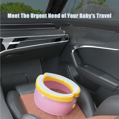 PandaEar Portable, Foldable Potty Seat for Toddler, Travel Toilet Seat Emergency Toilet for Car, Outdoor, Camping