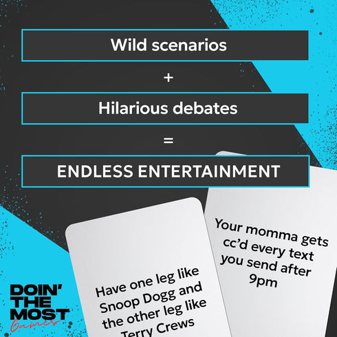 Doin' The Most - Hood You Rather: Urban Black Culture Party Game for Adults, 200 Mind-Blowing Cards, Ages 17+