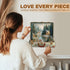 290 13.4 12.9in Suitcase Scenery-Nordic Forest Wooden Christmas Puzzles Adults, Pieces Wood Puzzle with Unique Animal