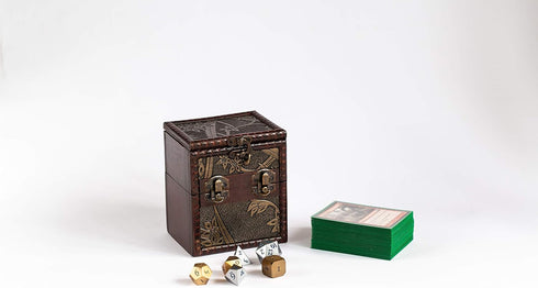 Elven Vault Wood Deck and Counter Box Protector Sleeve for Trading Cards TCG MTG