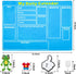 WATINC My First Daily Calendar Felt-Board for Kids, 3.5Ft 70Pcs Funky Frog Weather Season Chart for Preschool Learning