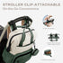 Backpack, Backpack VONAL Diaper Bag Lightweight Baby Diaper Bags, Travel Large Diaper Bag with Changing Station, Green