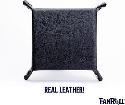 FanRoll by Metallic Dice Games Purple Fold Up Velvet Dice Tray w/PU Leather Backing: Role Playing Game Dice Accessories