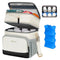Mancro Expandable Breastmilk Cooler Bag with Ice Pack, Fits 6 Bottles Up