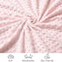 david's kids Minky Baby Blanket for Girls, Soft Lightweight Micro Fleece with Double Layer, 30x40 Inches, Floral Flowers