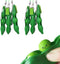 Acerich 6 Pack Edamame Keychain Fidget Toys - Squeeze-a-Bean Puchi Puti Mugen Keyring Gift