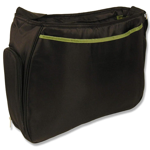 Ultimate Hobo Style Tote Diaper Bag - Trend Lab Black with Avocado