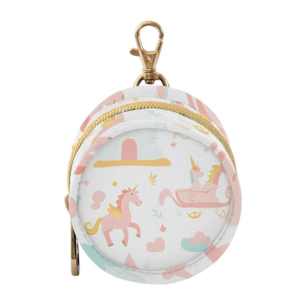 YETTASBIN Castle and Princess Portable Pacifier Holder Case with Metal Hook Buckle &