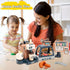 Jomifin Playset 41 Pretend Play Coffee Shop PCS with Coffee Maker Machine, Sound Cash Register and Dessert Bakery