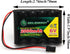 6V 2000mAh NiMH RX Battery Packs with Hitec Connector, Rechargeable for RC Aircrafts