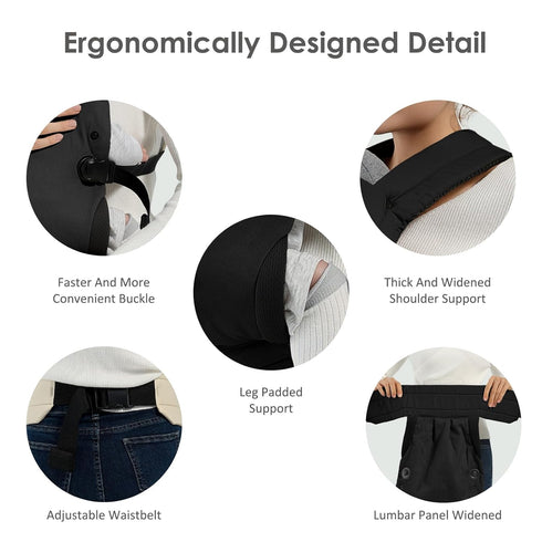 MISSWISDOM Baby Carrier Newborn to Toddler, Adjustable Toddler Carrier, Baby Holder Carrier, Kangaroo Infant Carriers