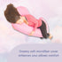 The Daisy Bee New Microfiber Zippered Replacement Maternity Body Pillow Cover (Pink)