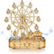 3D Wooden Puzzle for Adults, DIY Ferris Wheel Model Kit with Music Box for Creative Assembly