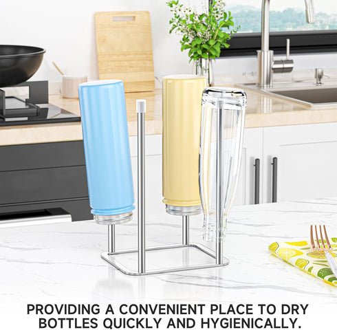 Water Bottle Drying Rack, Stainless Steel Bottle Dryer Rack, Baby Bottles Rack Dryer, Cup Drying Rack, Reusable Bag