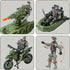 Army Toys Military Soldier Action Figures Set with Green Army Men, Rowboats, Motorcycles, and Accessories for Boys