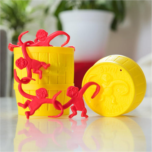 Barrel of Monkeys Retro Linking Family Game, Classic Preschool Games for Family Game Night, Ages 3+