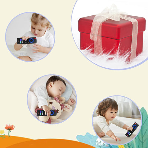 Baby Teething Toys, Food Grade Silicone Teether for Babies 3-18 Months, Fire Stick TV Remote Shape, BPA Free
