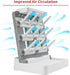 Countertop-Holds 12 Baby Bottle Drying Rack, Vertical Standing Bottle Drying Rack Holder-Space Saving Baby Bottle