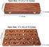 Set Ajuny Wooden Mancala Board Game - Large Folding Board with Multicolor Stones, Ideal for Family Night, Portable