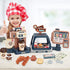 yoliyogo Playset Set Pretend Play Coffee Maker Toy Role Play Coffee Shop Party with Coffee Machine Cash Registers Toy