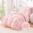 Set Set, 4 Wowelife Princess Toddler Bedding for Girls, Boho Toddler Bed Pieces Ruffles Jacquard Embroidery Toddler