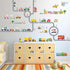 DECOWALL The Road and Cars Kids Wall Stickers, Peel and Stick Removable Wall Decals for Nursery Bedroom