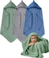 Muslin Hooded Towels, 3 Pack Cotton Bath Towels With Hood for Newborn,