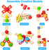 Wooden Kids Tool Set Toy for 2-5 Years Old, 36 Pcs STEM Montessori Toy for Pretend Play, Learning Educational