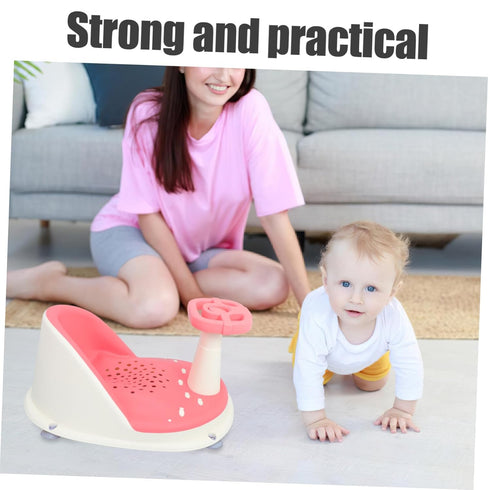 Totority Bath Seat with Suction Cups Non-Slip Tub Chair Adjustable Height Comfortable Bathtub Support Portable Foldable