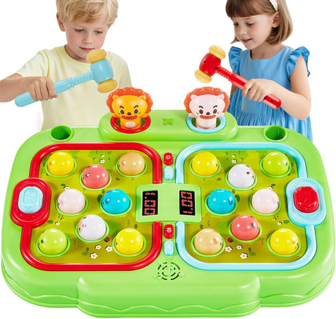 YOHOOLYO Whack A Mole Game for Toddlers, Interactive Pounding Toy for 3