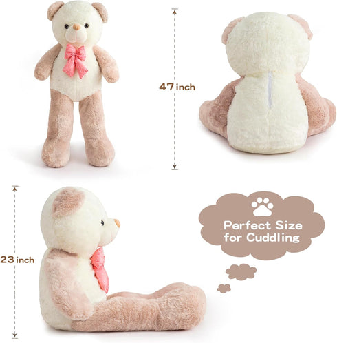 Giant Teddy Bear Stuffed Animals for Girls 4 Feet Big Teddy Bear Plushies Giant Stuffed Animal Large Gifts